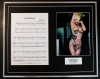 LADY GAGA/SONG SHEET & PHOTO DISPLAY/LTD. EDITION/BAD ROMANCE