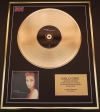 CELINE DION/LTD. EDITION CD GOLD DISC/RECORD/LETS TALK ABOUT LOVE