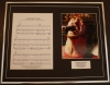 FOO FIGHTERS/SONG SHEET & PHOTO DISPLAY/LTD. EDITION/LONG ROAD TO RUIN