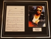GEORGE MICHAEL/SONG SHEET & PHOTO DISPLAY/LTD. EDITION/FAITH
