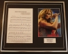 JENNIFER LOPEZ/SONG SHEET & PHOTO DISPLAY/LTD. EDITION/JENNY FROM THE BLOCK