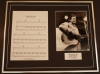 JOHNNY CASH/SONG SHEET & PHOTO DISPLAY/LTD. EDITION/I WALK THE LINE