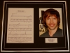 JAMES BLUNT/SONG SHEET & PHOTO DISPLAY/LTD. EDITION/BONFIRE HEART