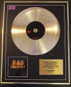 BAD COMPANY/LTD. EDITION CD GOLD DISC/RECORD/IN CONCERT