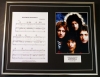 QUEEN/SONG SHEET & PHOTO DISPLAY/LTD. EDITION/BOHEMIMAN RHAPSODY