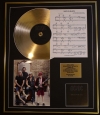 AC/DC/CD GOLD DISC, SONG SHEET & PHOTO/ALBUM BACK IN BLACK/SONG SHEET BACK IN BLACK