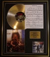 AVRIL LAVIGNE/CD GOLD DISC, SONG SHEET & PHOTO/ALBUM LET GO/SONG SHEET I'M WITH YOU