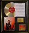 BARRY MANILOW/CD GOLD DISC, SONG SHEET & PHOTO/ALBUM TRYIN' TO GET THE FEELING/SONG SHEET I WRITE