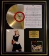 BLONDIE/CD GOLD DISC, SONG SHEET & PHOTO/ALBUM ATOMIC/SONG SHEET ATOMIC