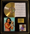 CARLY SIMON/CD GOLD DISC, SONG SHEET & PHOTO/ALBUM NO SECRETS/SONG SHEET YOU'RE SO VAIN