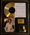 CELINE DION/CD GOLD DISC, SONG SHEET & PHOTO/ALBUM LET'S TALK ABOUT LOVE/SONG SHEET MY HEART WILL GO