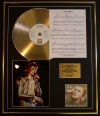 DAVID BOWIE/CD GOLD DISC, SONG SHEET & PHOTO DISPLAY/ALBUM HUNKY DORY/SONGSHEET LIFE ON MARS?