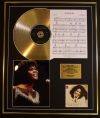 DIONNE WARWICK/CD GOLD DISC, SONG SHEET & PHOTO DISPLAY/ALBUM WALK ON BY/SONGSHEET WALK ON BY