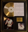 ENRIQUE IGLESIAS/CD GOLD DISC, SONG SHEET & PHOTO DISPLAY/ALBUM GREATEST HITS/SONGSHEET HERO