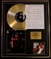 GREEN DAY/CD GOLD DISC, SONG SHEET & PHOTO DISPLAY/ALBUM AMERICAN IDIOT /SONGSHEET WAKE ME UP WHEN