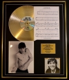 IGGY POP/CD GOLD DISC, SONG SHEET & PHOTO DISPLAY/ALBUM LUST FOR LIFE /SONGSHEET LUST FOR LIFE