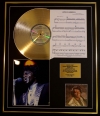 JAMES BROWN/CD GOLD DISC, SONG SHEET & PHOTO DISPLAY/ALBUM GRAVITY/SONGSHEET LIVING IN AMERICA