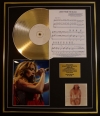 JENNIFER LOPEZ/CD GOLD DISC, SONG SHEET & PHOTO DISPLAY/ALBUM THIS IS ME..THEN/SONGSHEET JENNY FROM