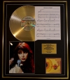 KATE BUSH/CD GOLD DISC, SONG SHEET & PHOTO DISPLAY/ALBUM THE KICK INSIDE/SONGSHEET WUTHERING HEIGHTS