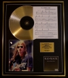 KID ROCK/CD GOLD DISC, SONG SHEET & PHOTO DISPLAY/ALBUM ROCK & ROLL JESUS/SONGSHEET ALL SUMMER LONG