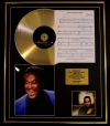 LUTHER VANDROSS/CD GOLD DISC, SONG SHEET & PHOTO DISPLAY/ALBUM DANCE WITH MY FATHER/SONGSHEET DANCE