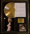 MADONNA/CD GOLD DISC, SONG SHEET & PHOTO DISPLAY/ALBUM LIKE A VIRGIN/SONGSHEET LIKE A VIRGIN