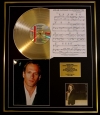 MICHAEL BOLTON/CD GOLD DISC, SONG SHEET & PHOTO DISPLAY/ALBUM SOUL PROVIDER/SONGSHEET HOW AM I SUPPO