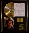 NEIL DIAMOND/CD GOLD DISC, SONG SHEET & PHOTO DISPLAY/ALBUM JAZZ SINGER/SONGSHEET HELLO AGAIN