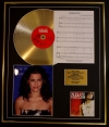 NELLY FURTADO/CD GOLD DISC, SONG SHEET & PHOTO DISPLAY/ALBUM LOOSE/SONGSHEET MANEATER
