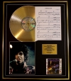 PRINCE/CD GOLD DISC, SONG SHEET & PHOTO DISPLAY/ALBUM PURPLE RAIN/SONGSHEET PURPLE RAIN