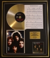 QUEEN/CD GOLD DISC, SONG SHEET & PHOTO DISPLAY/ALBUM GREATEST HITS/SONGSHEET BOHEMIAN RHAPSODY