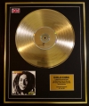 BOB MARLEY & THE WAILERS/LTD. EDITION CD GOLD DISC/RECORD/