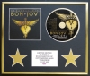 BON JOVI/CD DISPLAY/ LIMITED EDITION/COA/GREATEST HITS