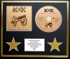 AC/DC/CD DISPLAY/ LIMITED EDITION/COA/FOR THOSE ABOUT TO ROCK
