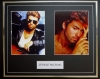 GEORGE MICHAEL/DOUBLE PHOTO DISPLAY/FRAMED