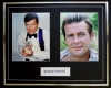 ROGER MOORE/DOUBLE PHOTO DISPLAY/FRAMED