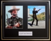CLINT EASTWOOD/DOUBLE PHOTO DISPLAY/FRAMED