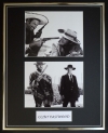CLINT EASTWOOD/DOUBLE PHOTO DISPLAY/FRAMED