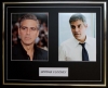 GEORGE CLOONEY/DOUBLE PHOTO DISPLAY/FRAMED