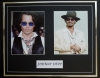 JOHNNY DEPP/DOUBLE PHOTO DISPLAY/FRAMED