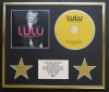 LULU/CD DISPLAY/LIMITED EDITION/COA/THE GREATEST HITS