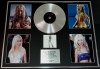 CHRISTINA AGUILERA/GIGANTIC CD PLATINUM DISC & PHOTO DISPLAY/LTD. EDITION/STRIPPED