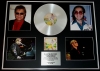 ELTON JOHN/GIGANTIC CD PLATINUM DISC & PHOTO DISPLAY/LTD. EDITION/GOODBYE YELLOW BRICK ROAD