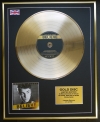 JUSTIN BIEBER/LTD. EDITION CD GOLD DISC/RECORD/BELIEVE