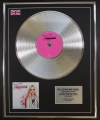 AVRIL LAVIGNE/LTD EDITION CD PLATINUM DISC/RECORD/THE BEST DAMN THING
