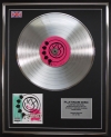 BLINK 182/LTD EDITION CD PLATINUM DISC/RECORD/BLINK 182