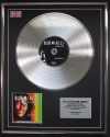 BOB MARLEY/LTD EDITION CD PLATINUM DISC/RECORD/SOUL ALMIGHTY