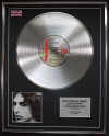 BOB DYLAN/LTD EDITION CD PLATINUM DISC/RECORD/HARD RAIN