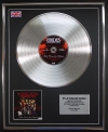 BRIDES OF DESTRUCTION/LTD EDITION CD PLATINUM DISC/RECORD/HERE COME THE BRIDES