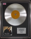 BARRY WHITE/LTD EDITION CD PLATINUM DISC/RECORD/SOUL SEDUCTION